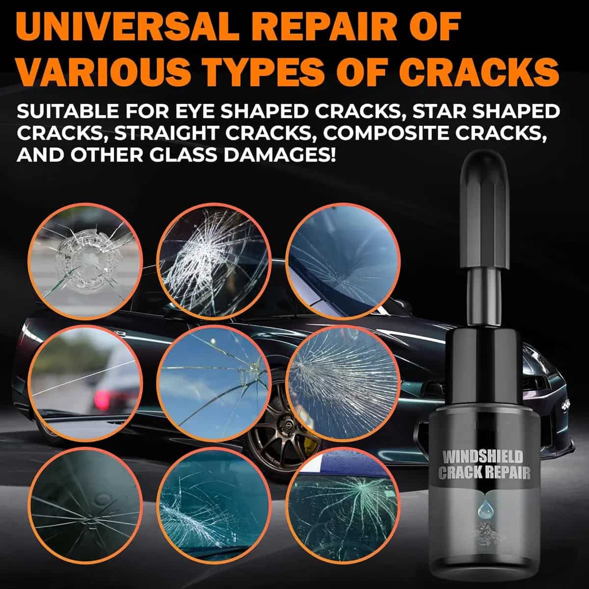 Car Glass Crack Repair Kit