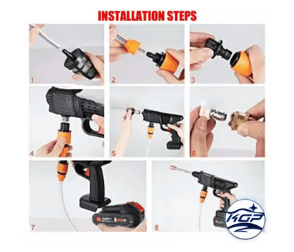 Cordless Power Washer with Foam Jet - Raffa Store