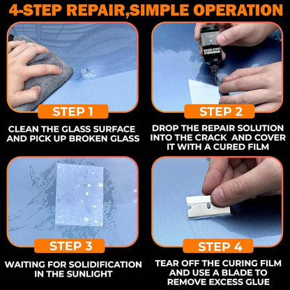 Car Glass Crack Repair Kit