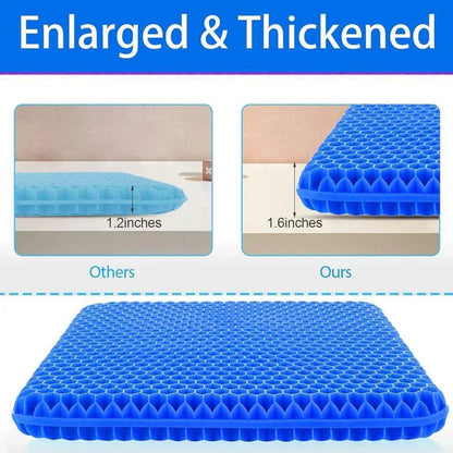 Gel Seat Cushion for Comfort & Support With FREE Black Cover
